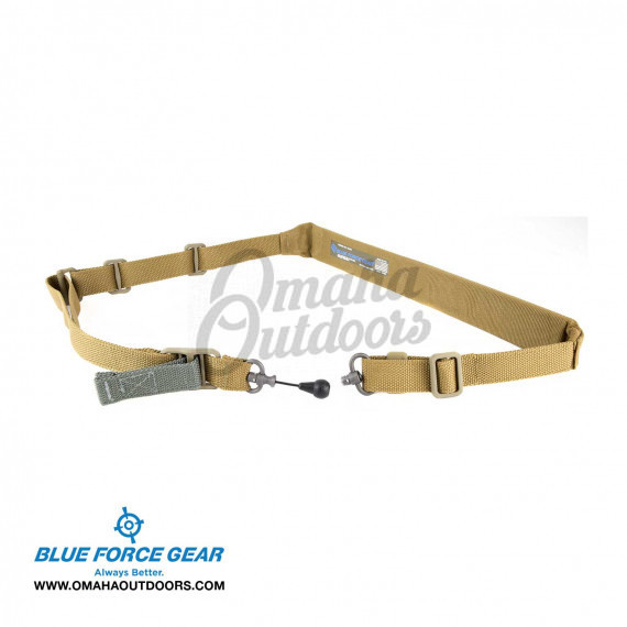 Blue Force Gear Vickers 221 Sling Red Swivel Padded Coyote Brown