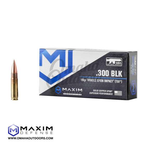 Maxim Defense 300 Blackout 115 Grain