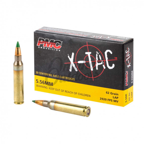 PMC X-TAC 5.56 62gr Green Tip LAP 20 Rounds