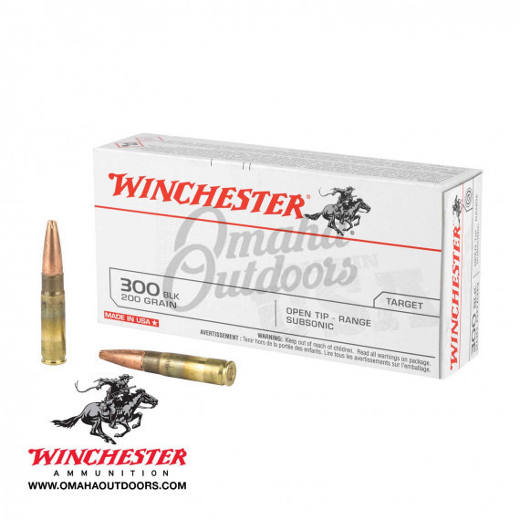Winchester 300 Blackout 200 Grain Open Tip 20 Rounds