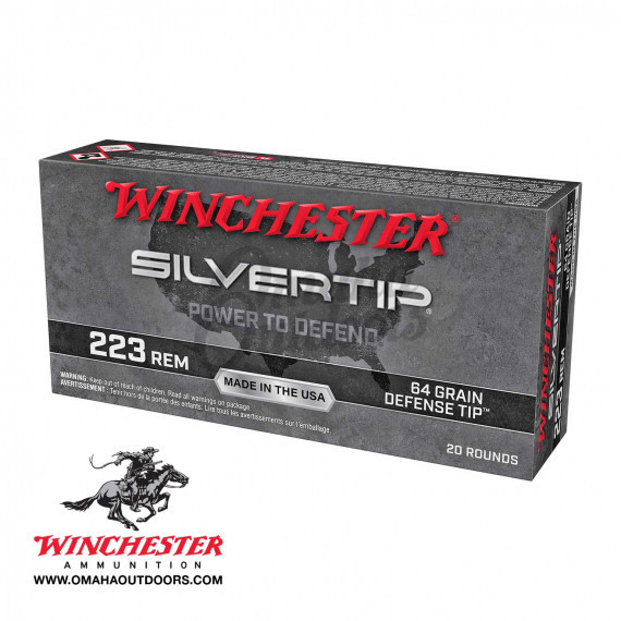 Winchester Silvertip 223 64 Grain Defense Tip 20 Rounds